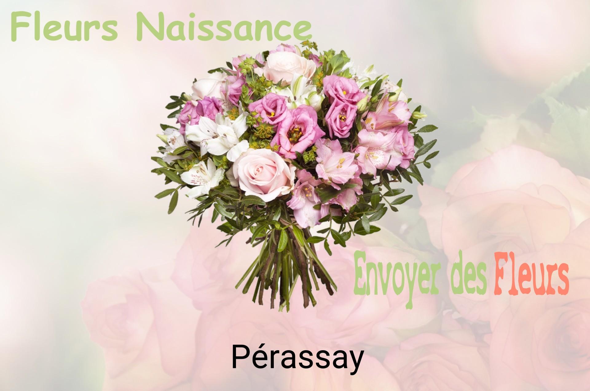 Bouquet de fleurs de naissance livré à Pérassay